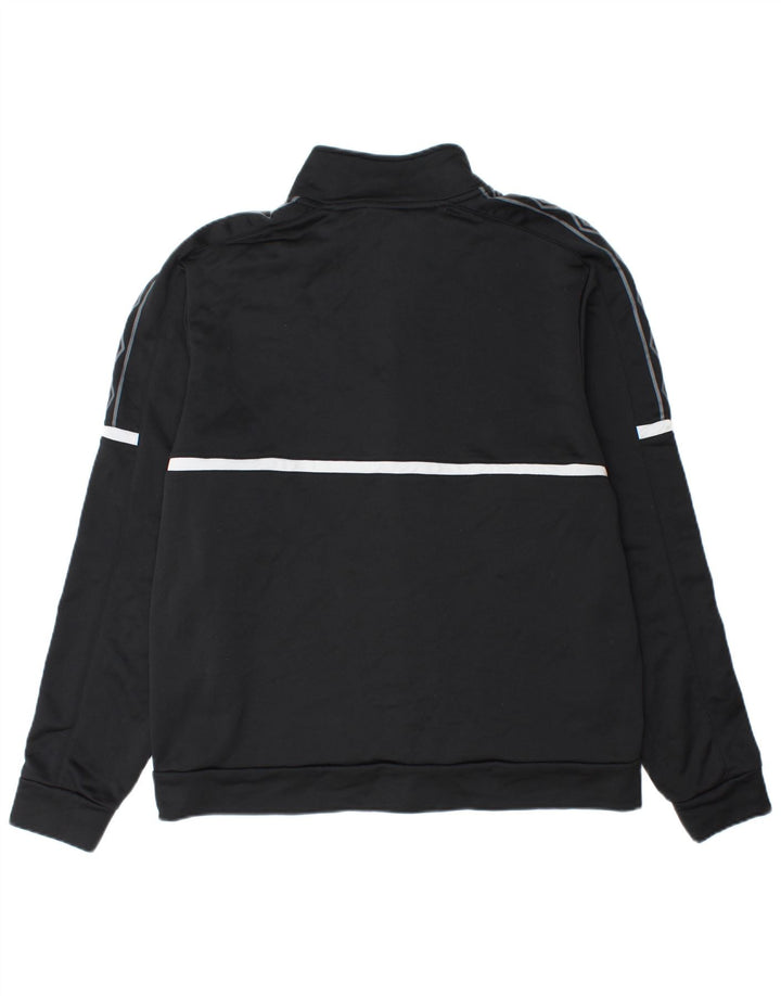Umbro Mens Graphic Tracksuit Top Jacket XL Black Polyester