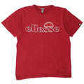 ELLESSE Mens Graphic T-Shirt Top Medium Red Cotton
