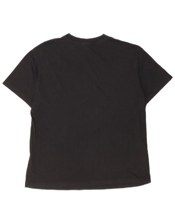 Nike Mens T-Shirt Top Medium Black Cotton