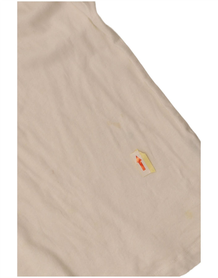 RALPH LAUREN Womens Blouse Top UK 10 Small White Cotton