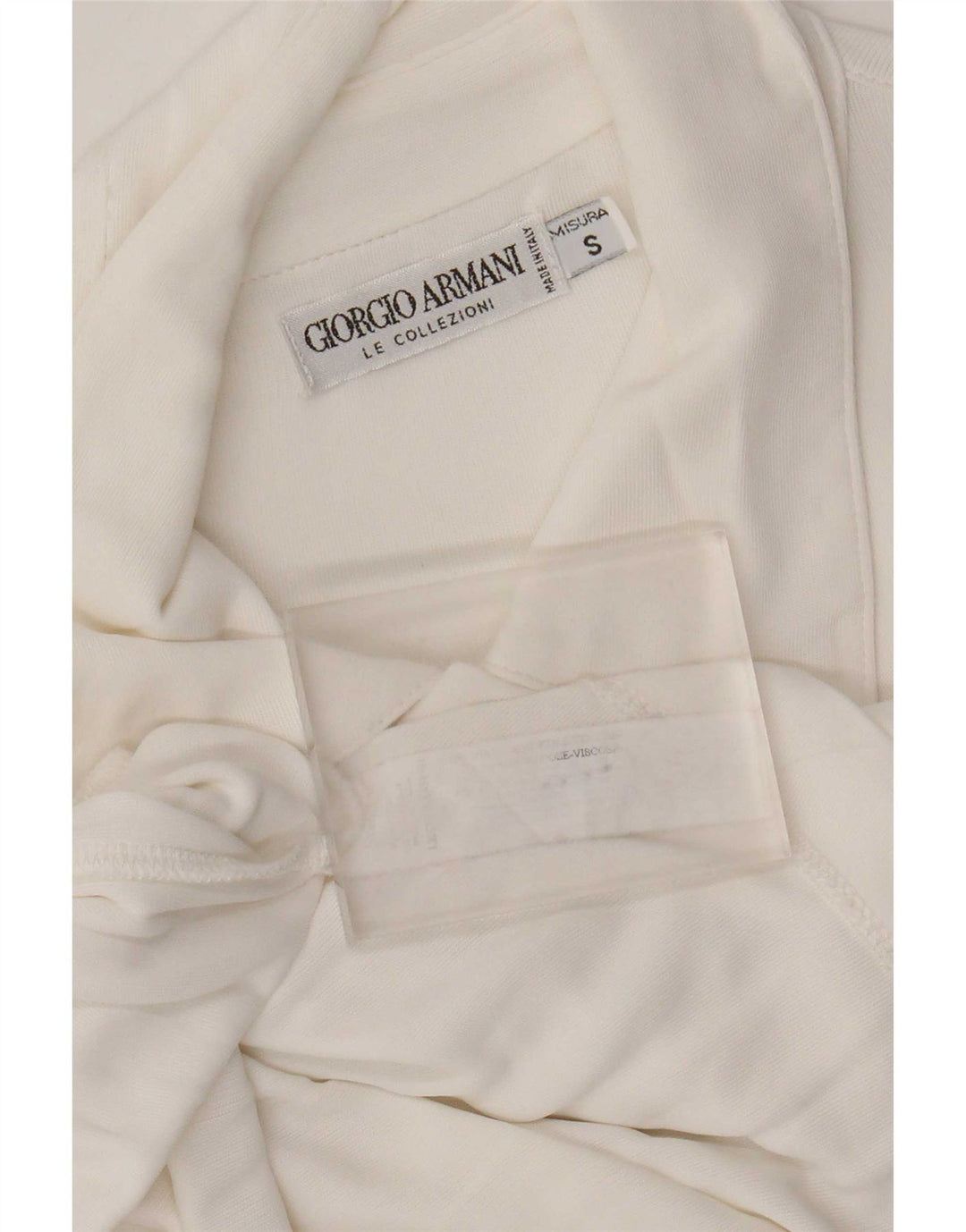 Giorgio Armani Mens Shirt Small White Viscose