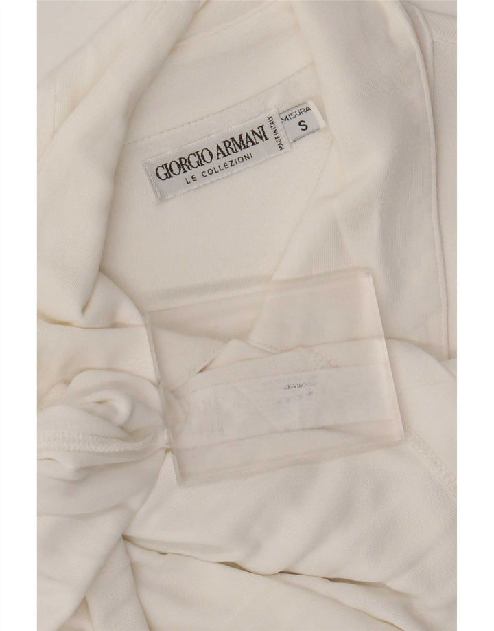 Giorgio Armani Mens Shirt Small White Viscose