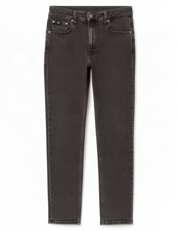 Calvin Klein Womens Tapered Jeans W28 L27 Grey Cotton