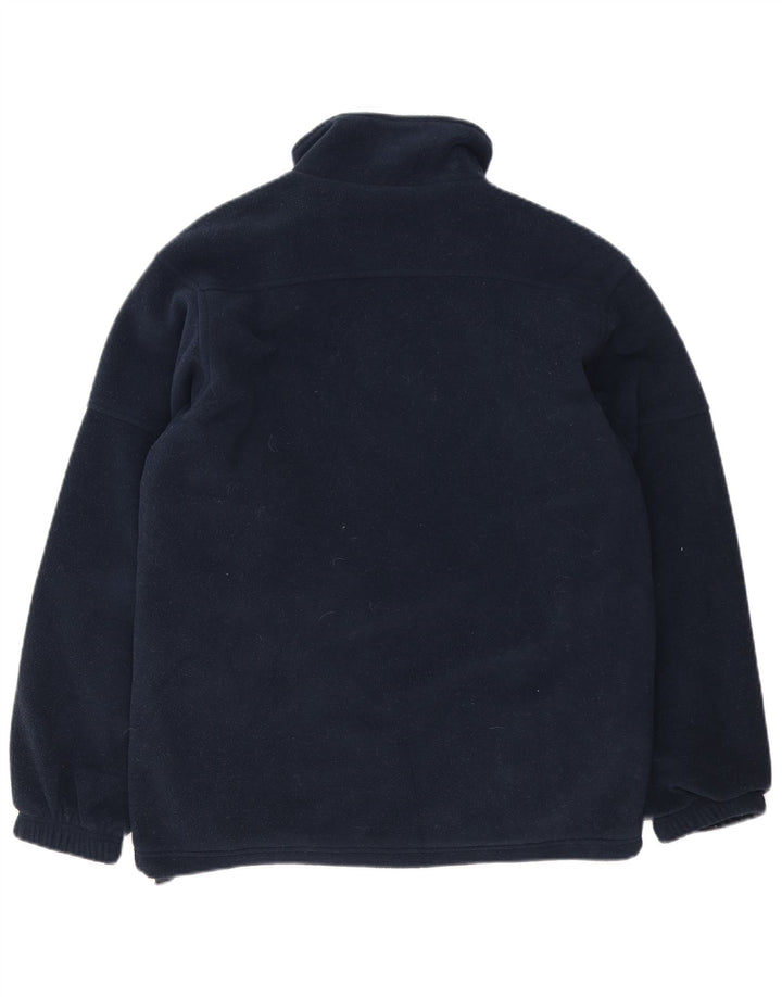 Champion Mens Fleece Jacket UK 38 Medium Navy Blue Polyester