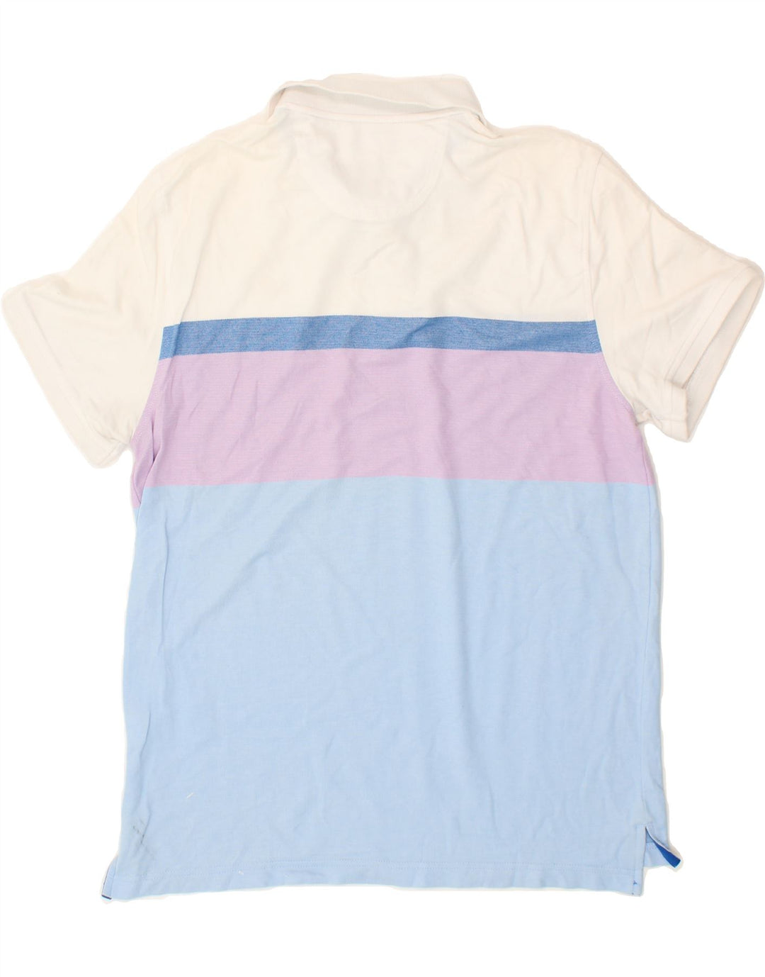 IZOD Mens Stretch Polo Shirt Large Multicoloured Colourblock Cotton Vintage Izod and Second-Hand Izod from Messina Hembry 