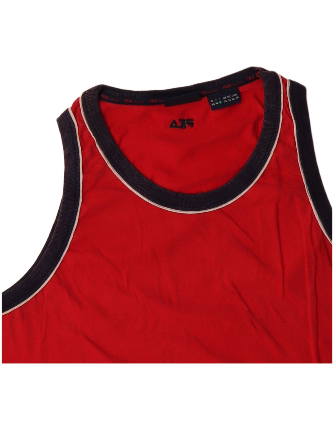 FILA Mens Vest Top XL Red Cotton