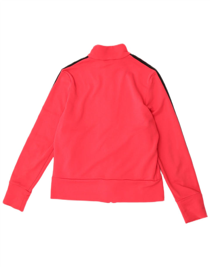 Adidas Womens Tracksuit Top Jacket UK 16 Large Pink Polyester