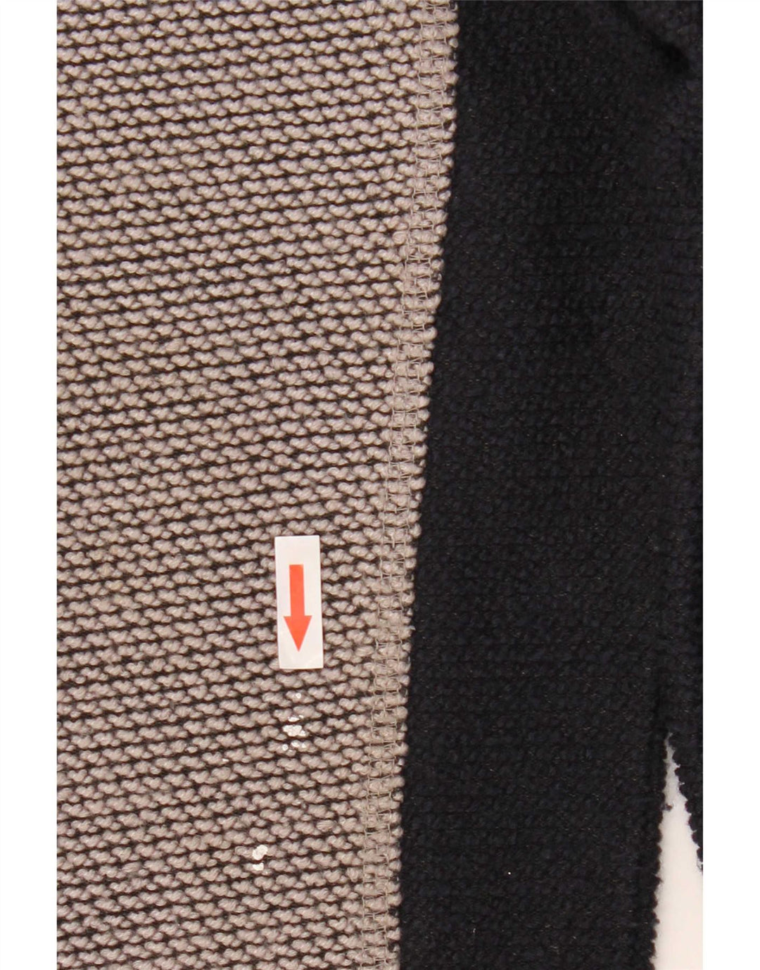 Weird Fish Mens Graphic Zip Neck Sweatshirt Jumper Medium Grey Colourblock