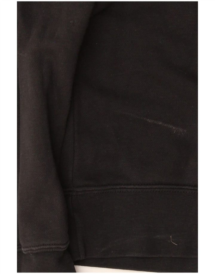 Nike Womens Oversized Sweatshirt Jumper UK 10 Small Black Cotton