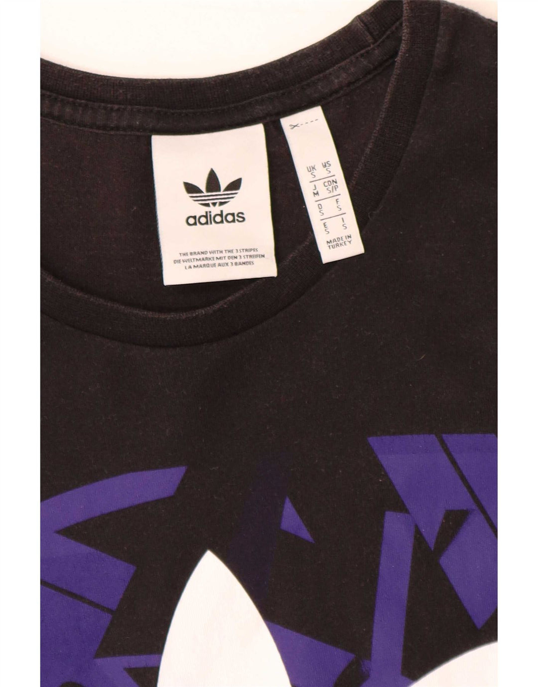 Adidas Mens Graphic T-Shirt Top Small Black