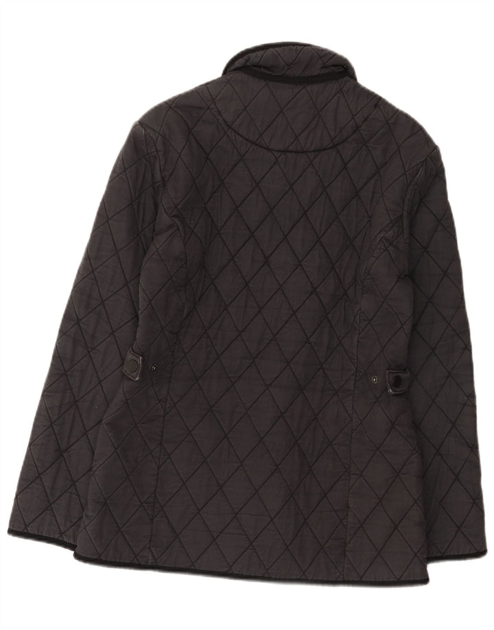 Barbour Womens Quilted Jacket UK 8 Small Navy Blue