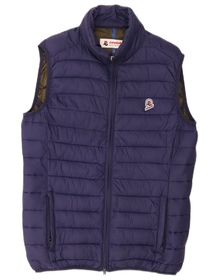 Invicta Mens Padded Gilet UK 38 Medium Navy Blue Polyamide