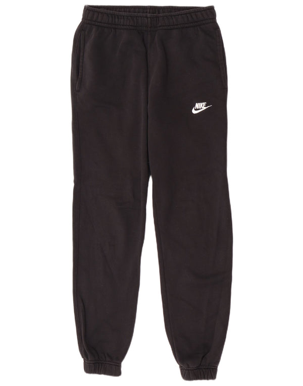 Nike Mens Regular Fit Tracksuit Trousers Joggers XS Black Cotton Sports