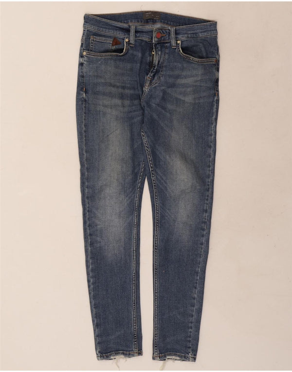 Zara Mens Skinny Jeans EU 38 Small W30 L28 Blue Cotton