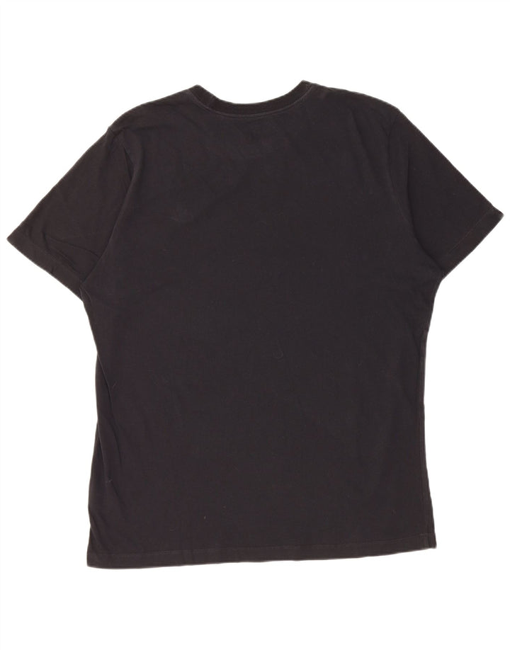 NIKE Mens T-Shirt Top Large Black Cotton