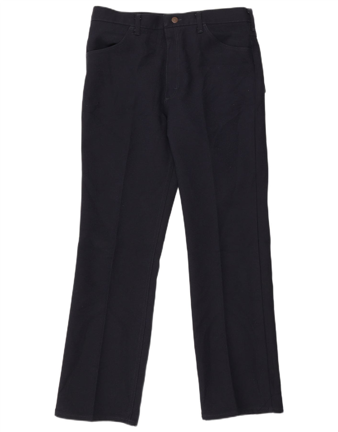 WRANGLER Mens Straight Casual Trousers W36 L32 Navy Blue