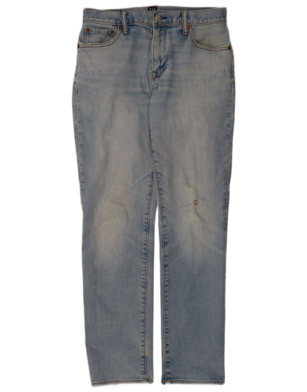 Gap Mens Straight Jeans W30 L32 Blue Cotton