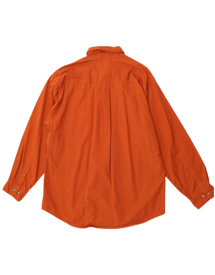 CARHARTT Mens Shirt Large Orange Cotton