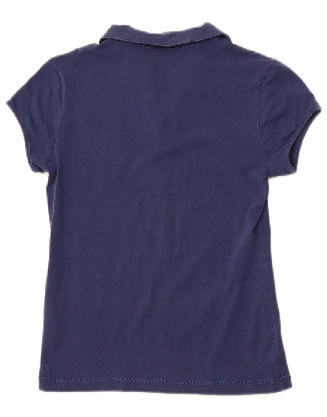 LOTTO Girls Polo Shirt 11-12 Years Small  Navy Blue Cotton