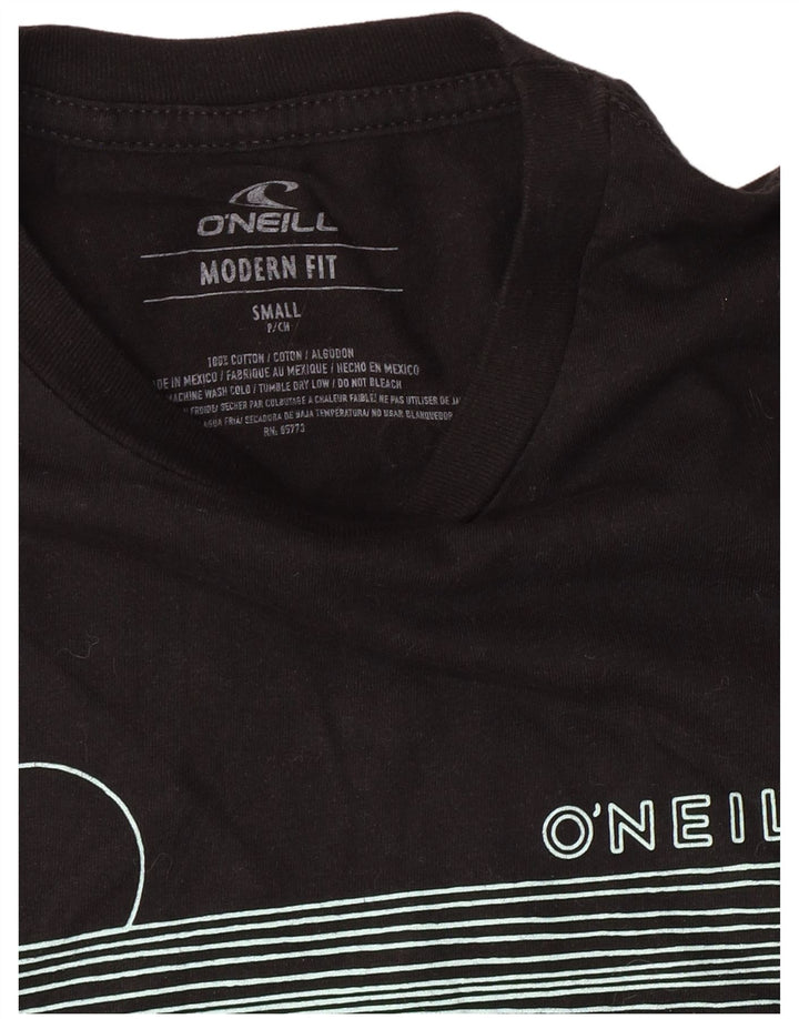 O'Neill Mens Modern Fit Graphic T-Shirt Top Small Black Cotton