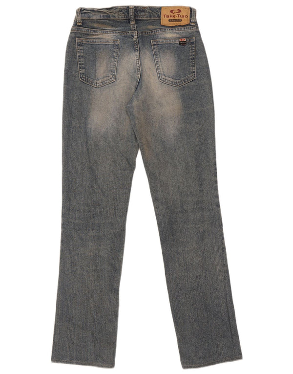 Take Two Womens Straight Jeans Size 27 W27 L30 Blue Cotton