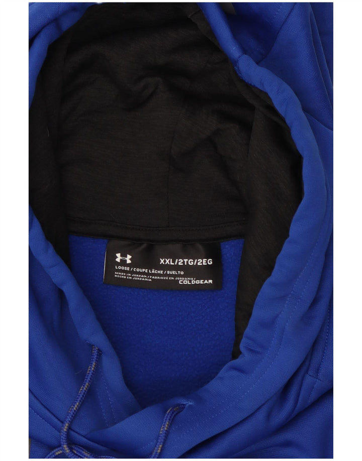 Under Armour Mens Graphic Hoodie Jumper 2XL Blue