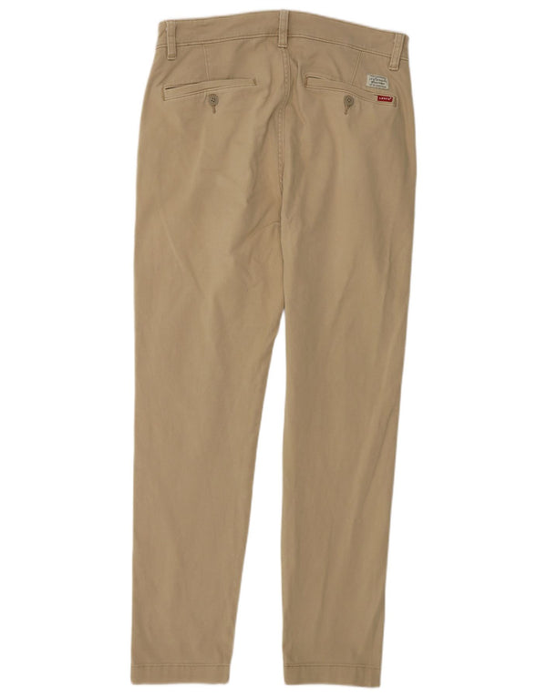 Levi's Mens Slim Tapered Chino Trousers W30 L30 Beige Cotton