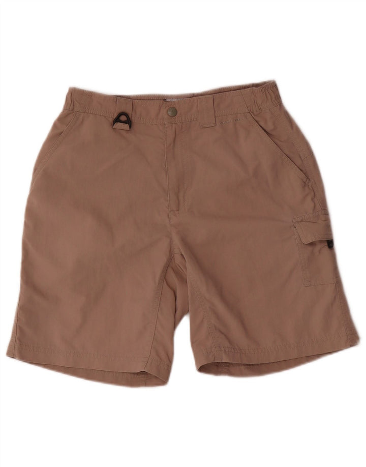 Columbia Womens Cargo Shorts Small W26 Beige Nylon