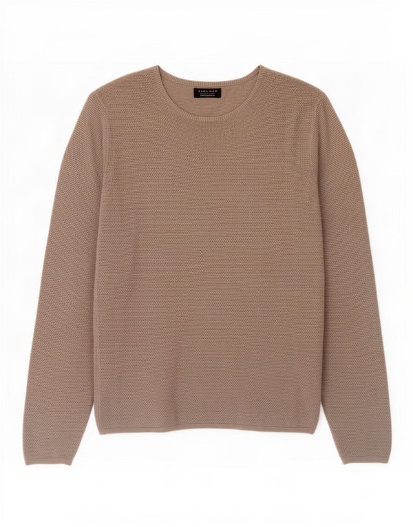 Zara Mens Boat Neck Jumper Sweater Large Grey
