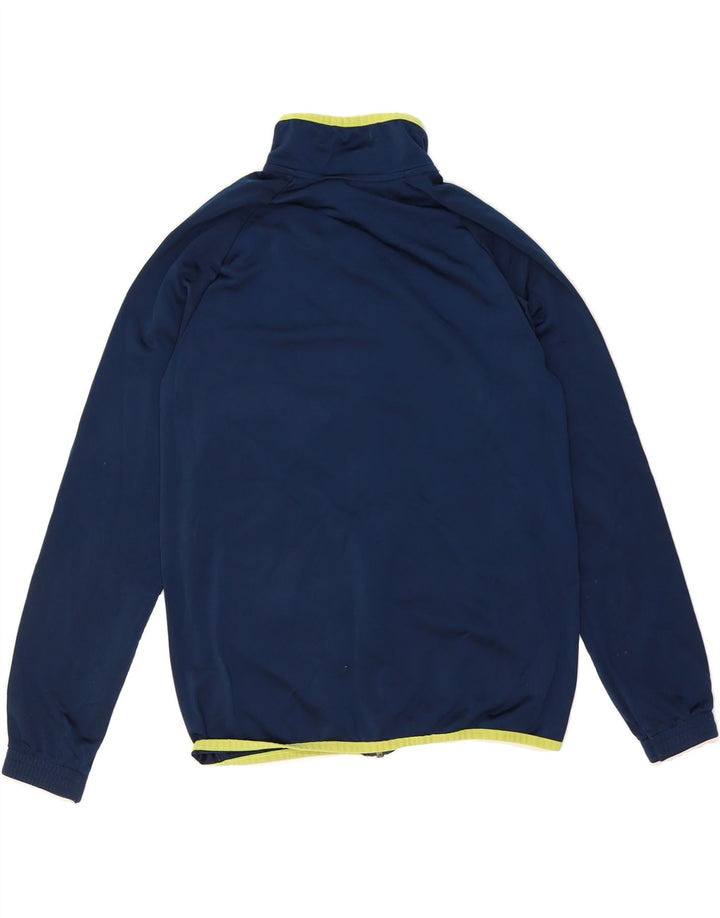 ADIDAS Boys Graphic Tracksuit Top Jacket 11-12 Years Navy Blue Polyester Vintage Adidas and Second-Hand Adidas from Messina Hembry 