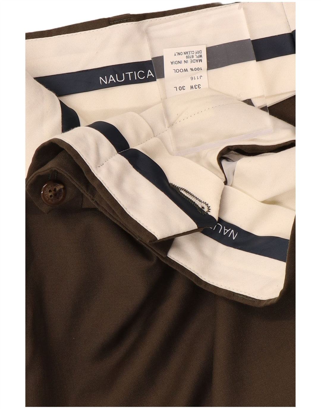 NAUTICA Mens Pegged Suit Trousers W33 L30  Grey Wool