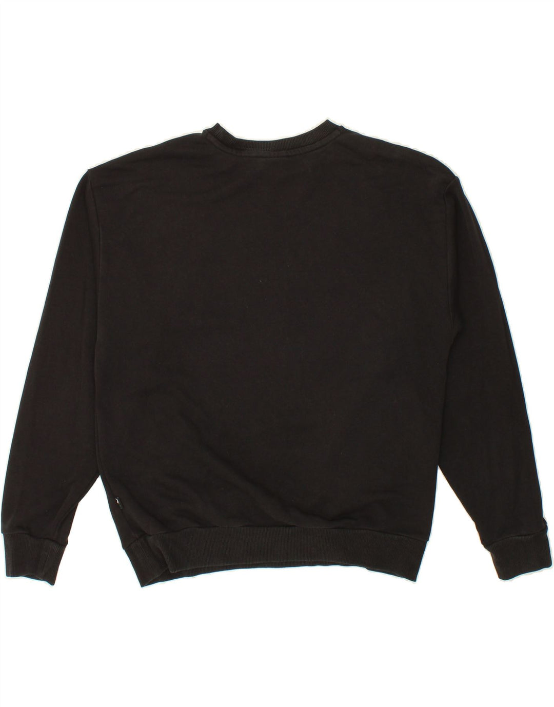 PUMA Womens Oversized Graphic Sweatshirt Jumper UK 12 Medium Black Cotton Vintage Puma and Second-Hand Puma from Messina Hembry 