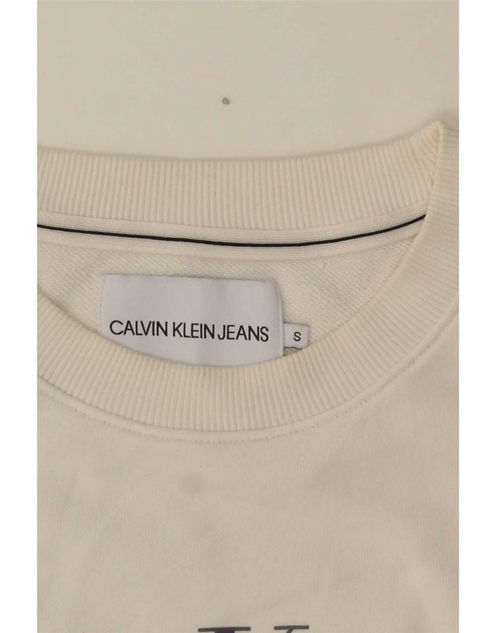 Calvin Klein Jeans Womens Sweatshirt Jumper UK 10 Small Multicoloured