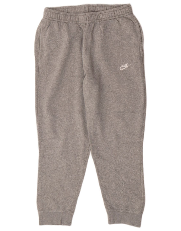 Nike Mens Tracksuit Trousers Joggers Large  Grey Cotton