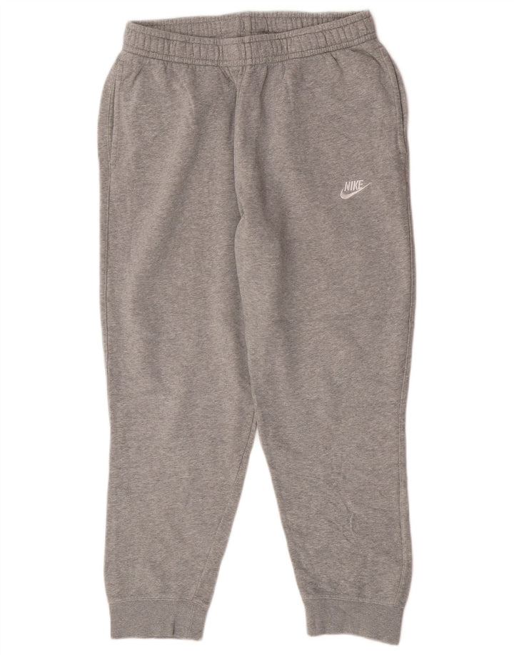 Nike Mens Tracksuit Trousers Joggers Large  Grey Cotton