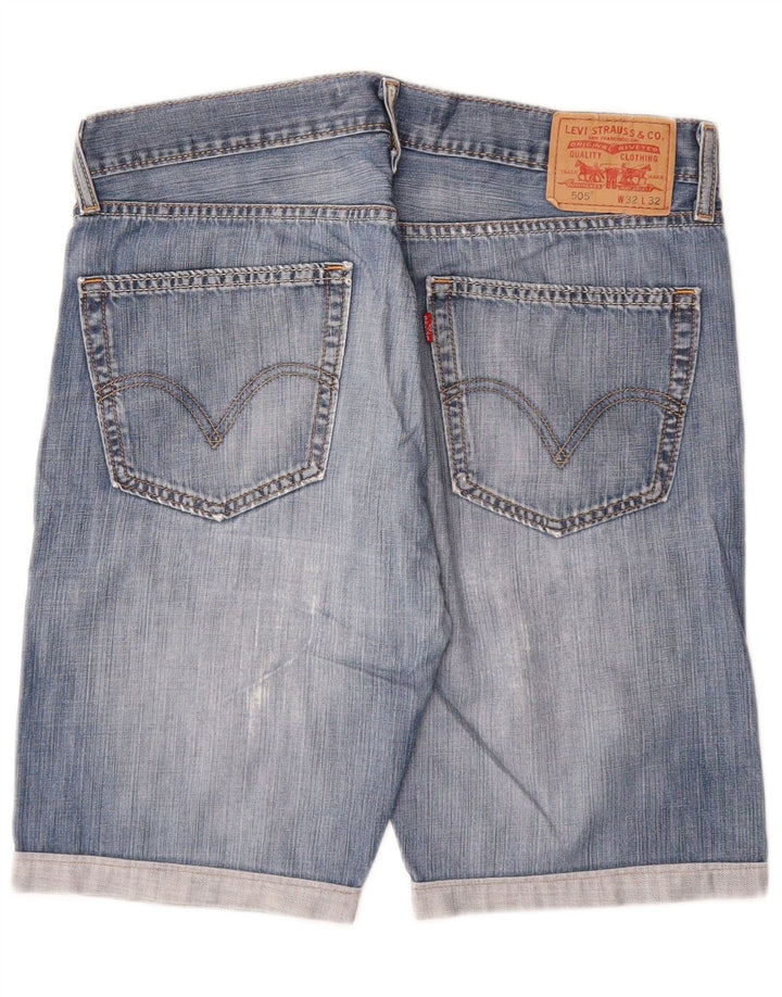 Levi's Mens 505 Denim Shorts W32 Medium Blue Cotton