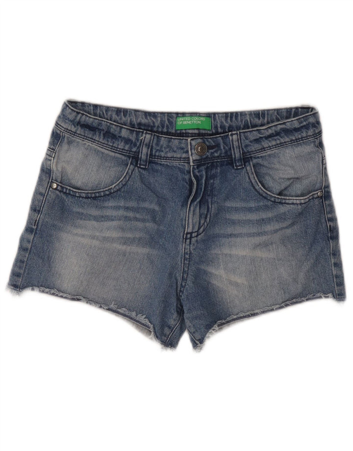Benetton Womens Denim Shorts W26 Small Blue