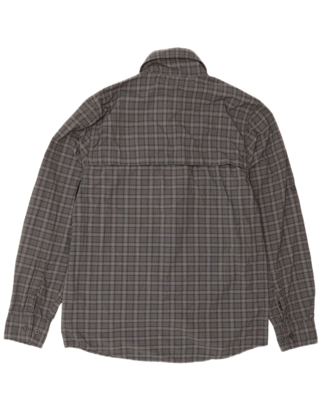 THE NORTH FACE Mens Shirt Small Grey Check Nylon