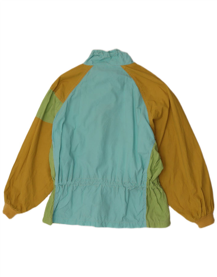Nordica Womens Rain Jacket IT 44 Medium Multicoloured Colourblock Cotton