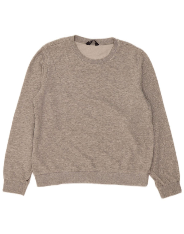 Marks & Spencer Womens Sweatshirt Jumper UK 12 Medium Grey Cotton