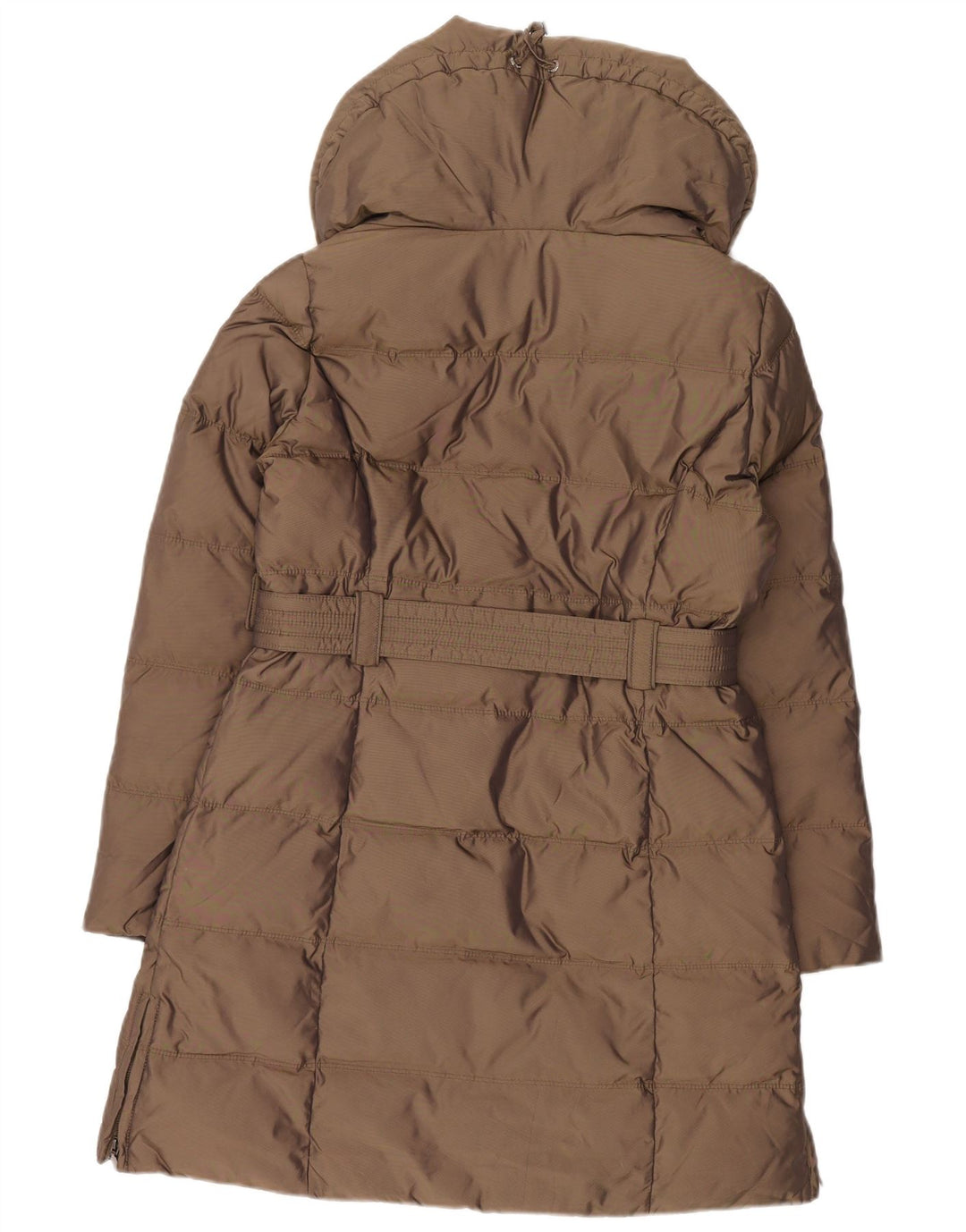 Zara Womens Padded Coat UK 14 Medium Brown Nylon