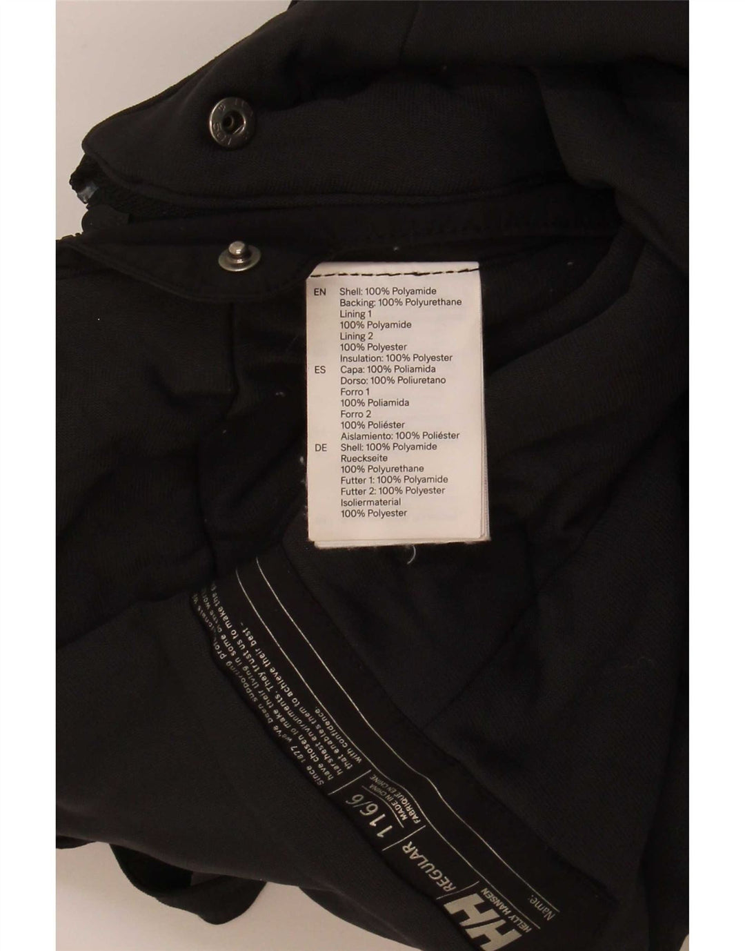 Helly Hansen Boys Graphic Dungarees Ski Trousers 5-6 Years Black Polyamide