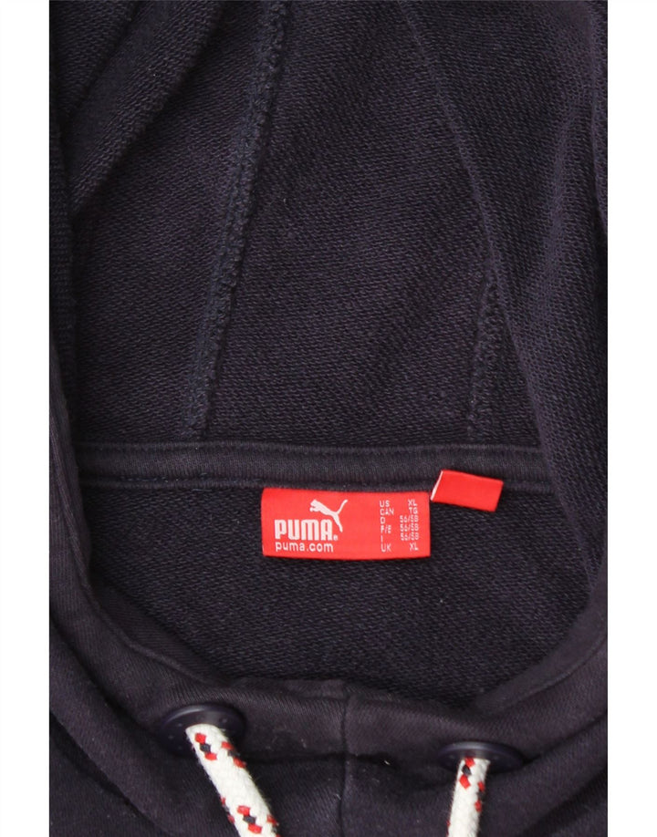 PUMA Mens Graphic Hoodie Jumper XL Purple