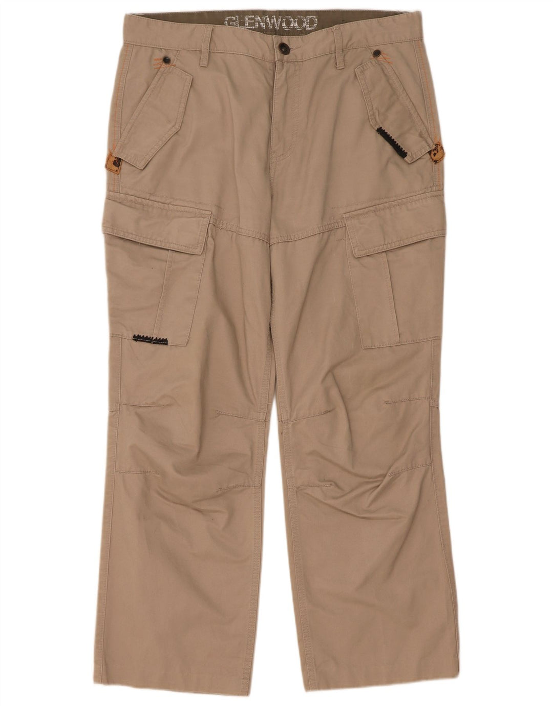 Southern Mens Straight Cargo Trousers W36 L29 Beige