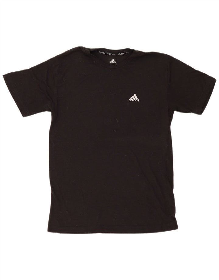 Adidas Mens Climalite T-Shirt Top Medium Black Polyester