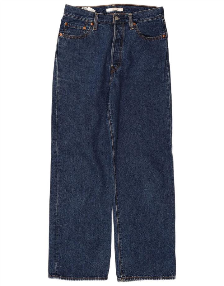 LEVI'S Mens Ribcage Straight Jeans W28 L29 Blue Cotton