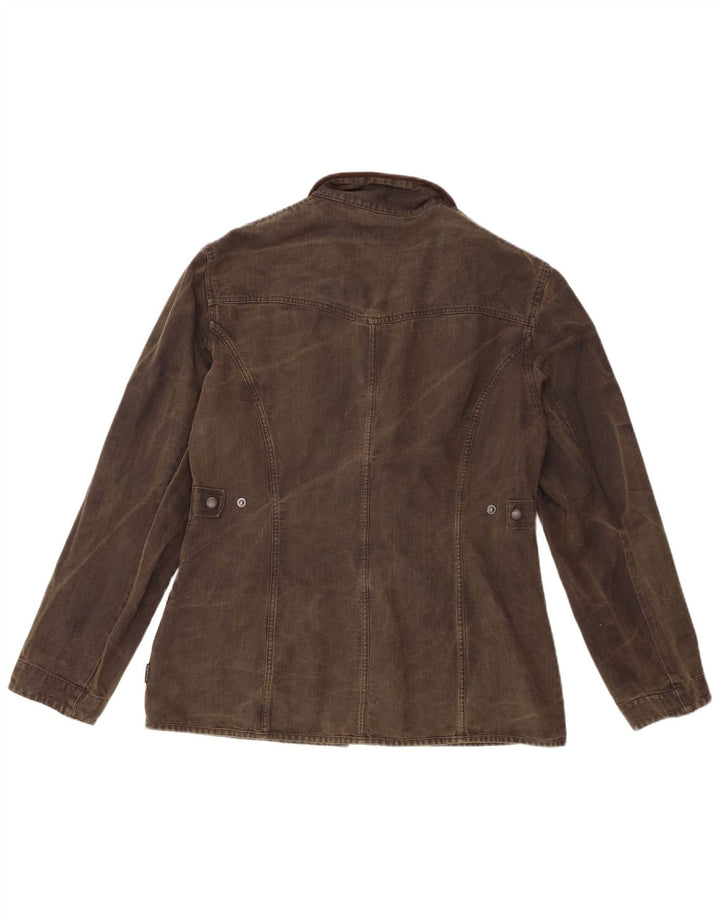 Barbour Womens Waxed Cotton Jacket UK 14 Large  Green