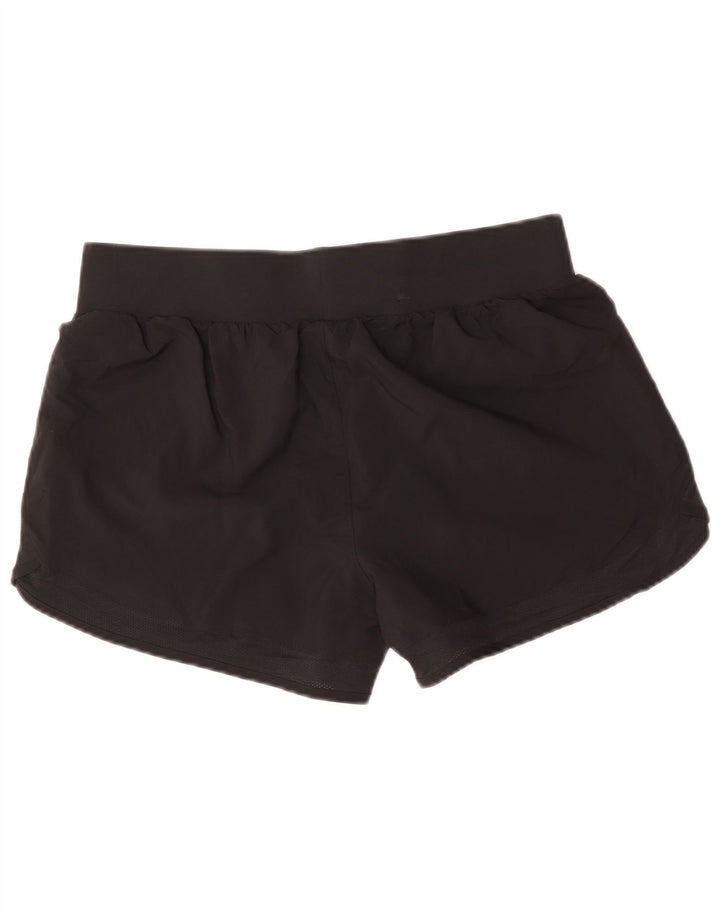 Under Armour Womens Graphic Sport Shorts UK 14 Large Black Polyester
