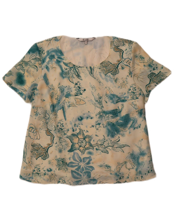 Debenhams Womens Blouse Top UK 16 Large Multicoloured Floral Polyester