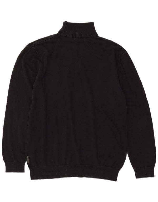 FRENCH CONNECTION Mens Roll Neck Jumper Sweater 3XL Black Cotton